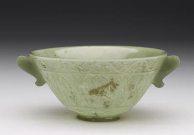 图片[3]-Jade bowl with lug handles, Ottoman Empire-China Archive